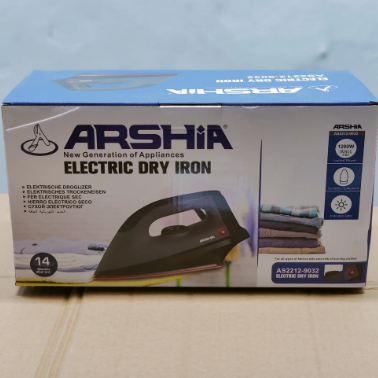 Arshia Electric Dry Iron Model - 1200 Watt -Model AS2212