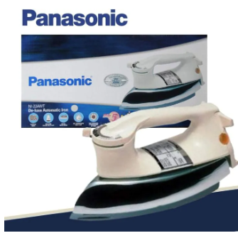 Panasonic 1000W Non-Stick Soleplate Dry Iron NI22AWT De-Luxe Automatic 100% Original,White