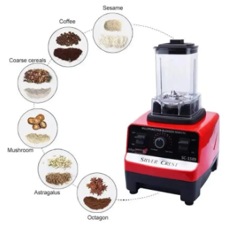 Silver Crest SC-1589 4500W Heavy Duty 2-in-1 Blender & Smoothie Maker | 2L Jar, Ice Crusher & Juicer”